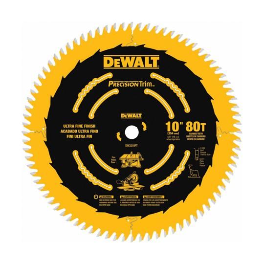 10" 80T Fine Crosscutting Saw Blade