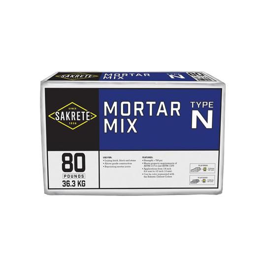 Type N Mortar Mix - 80 Lb. Bag