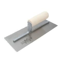 Notched Trowel with Steel Handle