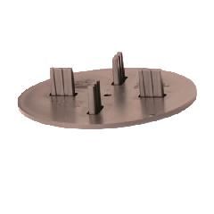 Ultra Low Height Pedestal - 1/8" Dia. Base Plate with 3/16" Spacer Tabs