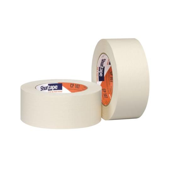 1" x 180' CP 107 Industrial Grade Medium-High Adhesion Synthetic Masking Tape