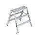 3' Aluminum Sawhorse Ladder - 300 Lb. Load Capacity