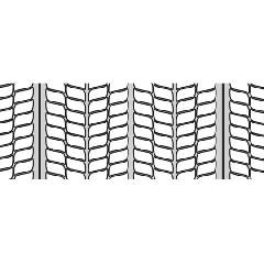 27" x 97" Galvanized 3/8" High Rib Wire Lath - 3.4 Lbs.