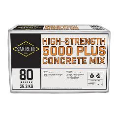 5000 Plus High Strength Concrete Mix - 80 Lb. Bag