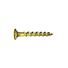 #8 x 2-1/2" Bugle Head Coarse Thread Phillips Yellow Zinc Screws - 5 Lb. Box