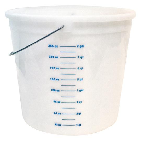 Plastic Pail with Graduations - 10 Qt. Pail