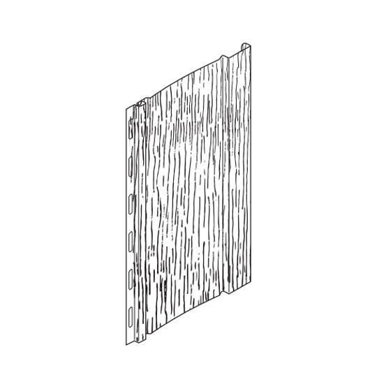 Board & Batten 10" Woodgrain Steel Siding