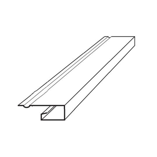 1/2" Aluminum J-Channel with 3/4" Face