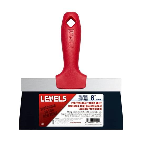 8" Level 5 Soft Handle BS Taping Knife with Plastic Handle