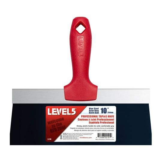 10" Level 5 Soft Handle BS Taping Knife with Plastic Handle