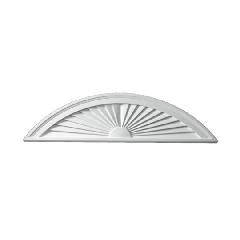 9" x 36" Sunburst Pediment Segment