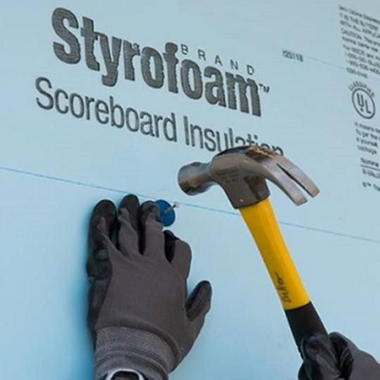 Styrofoam&trade; Brand Scoreboard 25PSI XPS Foam Insulation