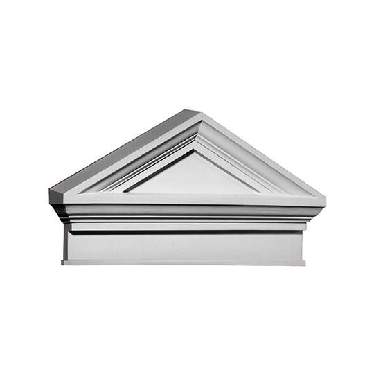 37-5/8" x 20-1/2" Combination Peaked Cap Pediment