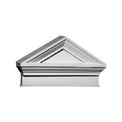 37-5/8" x 20-1/2" Combination Peaked Cap Pediment