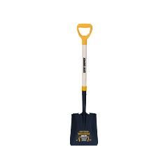 42-1/2" Square Point Forged Steel Transfer Shovel, Hardwood Handle, Comfort Step, D-Grip