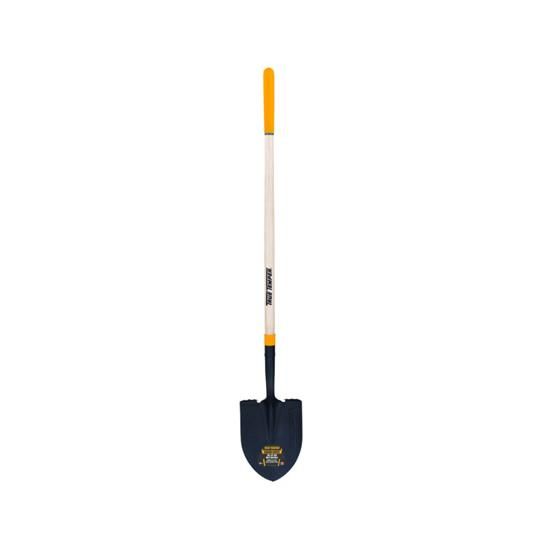 57" Round Point Forged Steel Transfer Shovel, Hardwood Handle, Comfort Step, Cushion End Grip