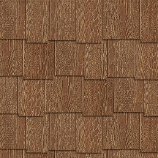 3/8" x 12" x 4' Diamond Kote&reg; Cedar RigidShake&trade; Staggered Edge Shake Siding