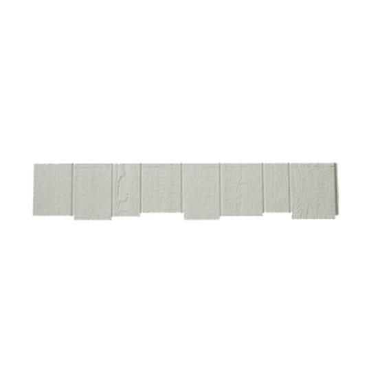 3/8" x 9" x 4' Diamond Kote&reg; Woodgrain RigidShake&trade; Staggered Edge Shake Siding