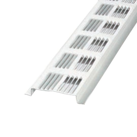 Air Vent Louvered Aluminum Continuous Soffit Vent - Retrofit Double Leg Return Mill Finish