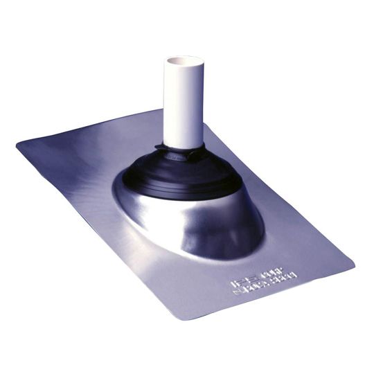 IPS 16" x 12" Multi-Size 3 in 4 (3 N 4) Aluminum Base Roof Flashing for 3" or 4" Vent Pipe Black