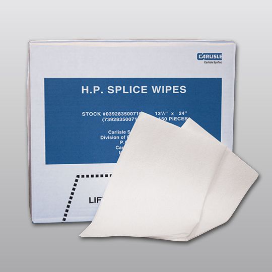 Carlisle SynTec 13.5" x 24" Sure-Seal&reg; HP Splice Wipes II Carton of 150