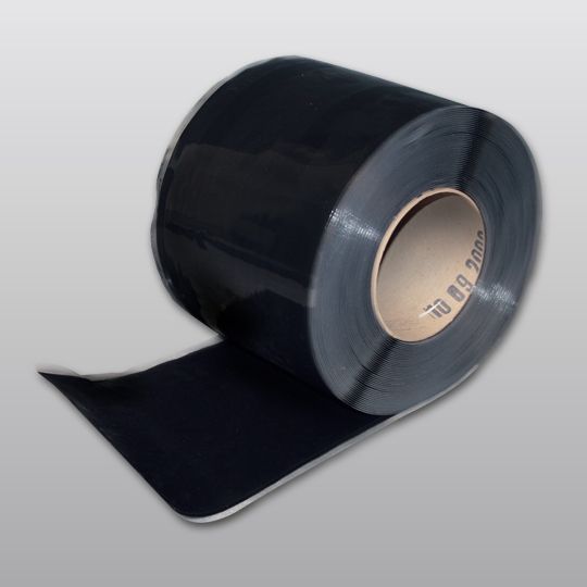 Carlisle SynTec 70 mil 9" x 100' Sure-Seal&reg; EPDM Pressure-Sensitive Overlayment Strip Black