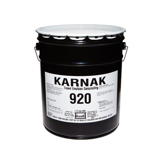 Karnak #920 Fibered Emulsion Mastic - 5 Gallon Pail Black