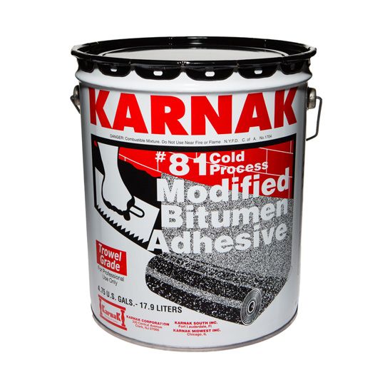 Karnak #81 Modified Bitumen Adhesive Trowel Grade - 5 Gallon Pail