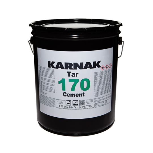 Karnak #170 Asbestos Free Tar Cement - 5 Gallon Pail