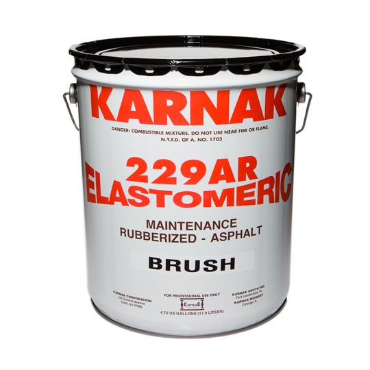 Karnak #229AR Elastomeric Brush Grade - 5 Gallon Pail Black