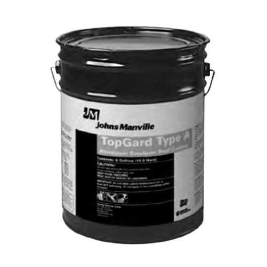 Johns Manville TopGard Type A Aluminum Emulsion Roof Coating 5 Gallon Pail