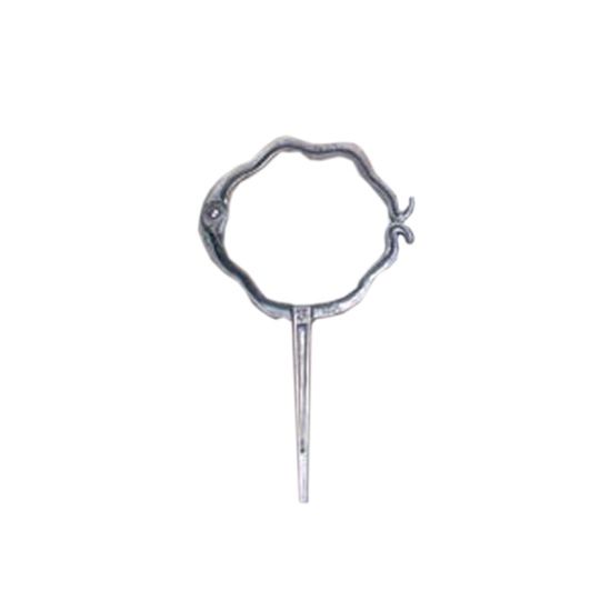 Lamb & Ritchie 3" Round Corrugated Galvanized Hinged Hook