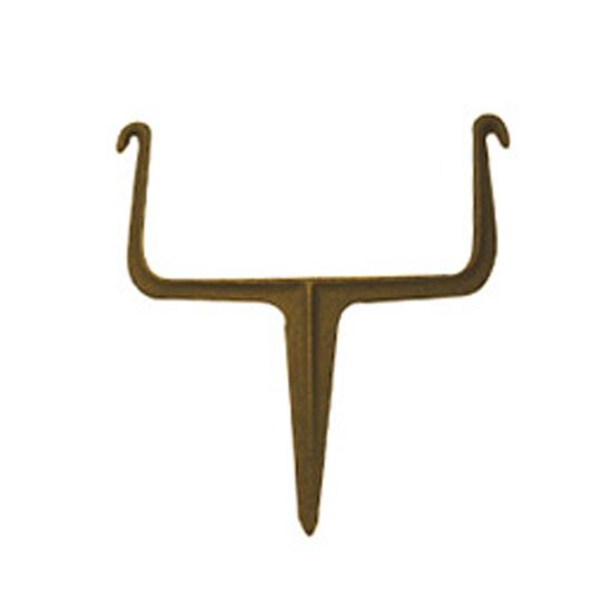 Lamb & Ritchie 2" x 3" Square Bronze Brick Hook