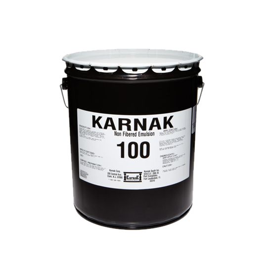 Karnak #100 Non-Fibered Emulsion Dampproofing with Asphalt - 5 Gallon Pail Black