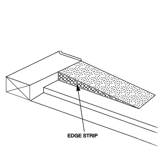 GAF 0" to 1" 12" x 4' EnergyGuard&trade; Perlite Tapered Edge Strip Bundle of 28