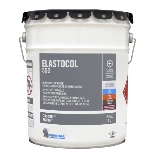 Soprema ELASTOCOL&reg; 500 Primer 5 Gallon Pail