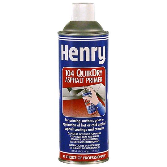 Henry Company 104Q QuikDry Asphalt Spray Primer - 17 Oz. Aerosol Can Black