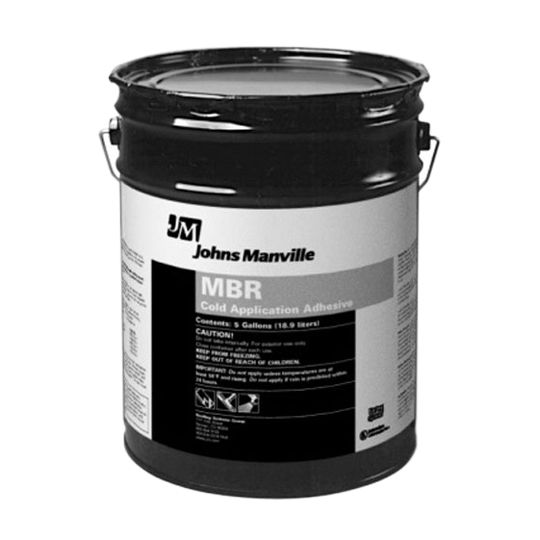 Johns Manville MBR&reg; Cold Application Adhesive 5 Gallon Pail Black