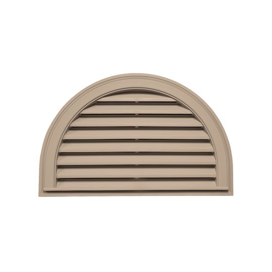 Mid-America Siding Components 34" x 22" Half-Round Gable Vent 27