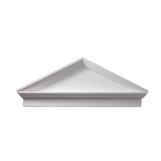 Fypon Molded Millwork 19-1/2" x 47-1/2" Combination Peaked Cap Pediment