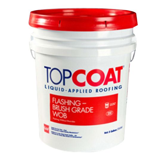 GAF TOPCOAT&reg; Flashing - Brush Grade WOB 1 Gallon Can White