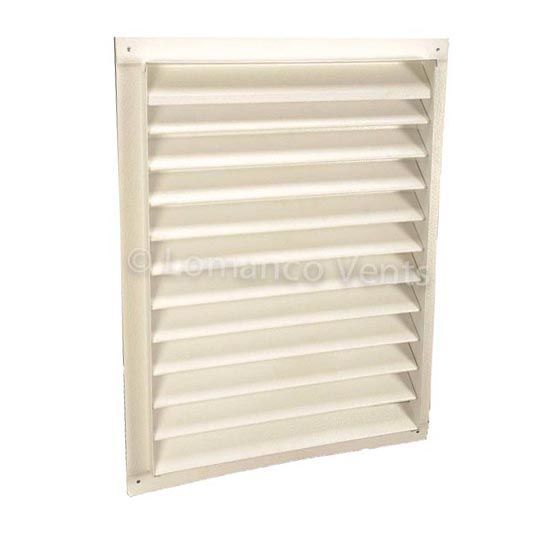 Lomanco 18" x 24" 200-Series Square Recess Mount Gable Louver White