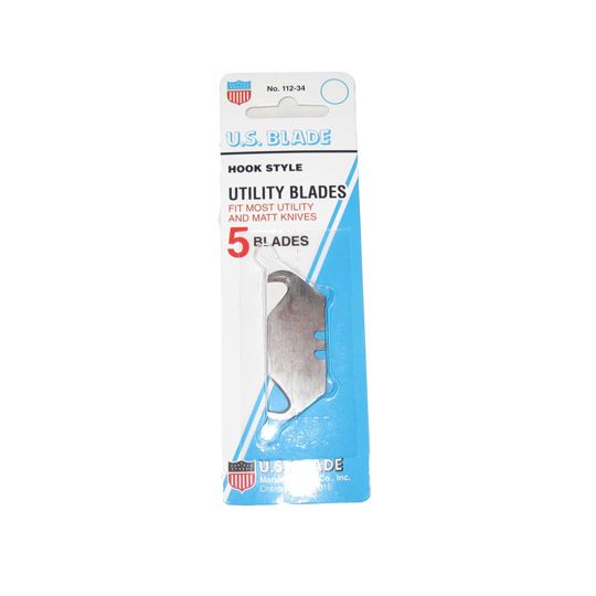 U.S. Blade Big Hook Utility Knife Blade - Pack of 5