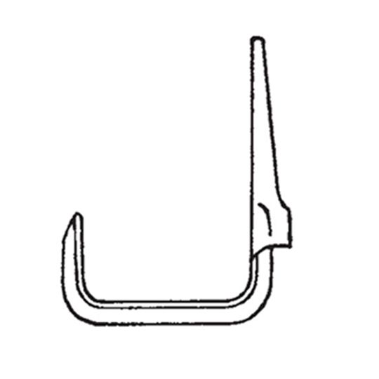 Berger Building Products 4" Square Steel Sickle Hook Brown