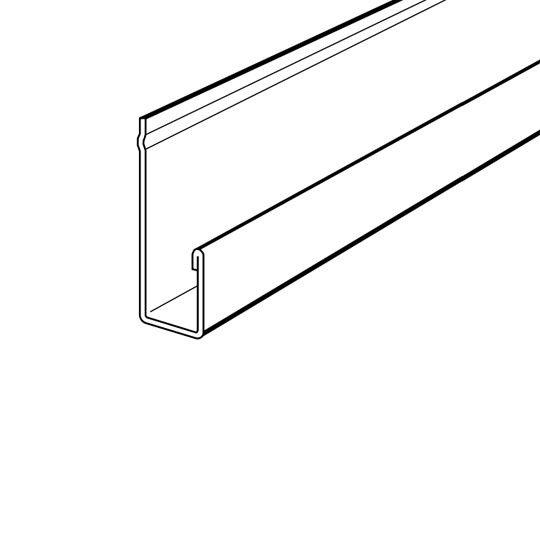 Rollex 3/4" Aluminum J-Channel Almond