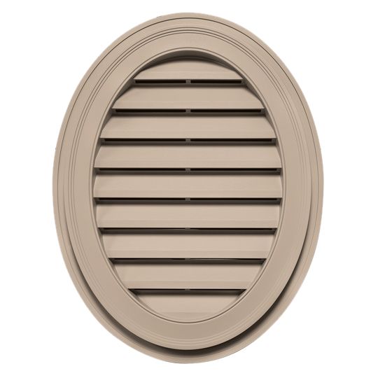 Mid-America Siding Components 21" x 27" Standard Oval Gable Vent Paintable (030)