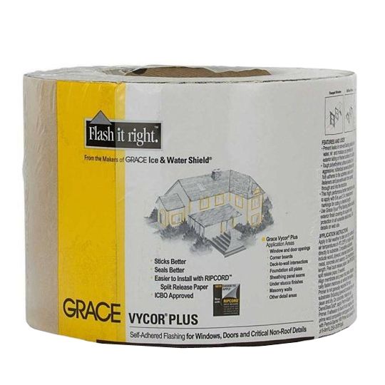 GCP Applied Technologies 6" x 75' Vycor&reg; Plus Black-Grey