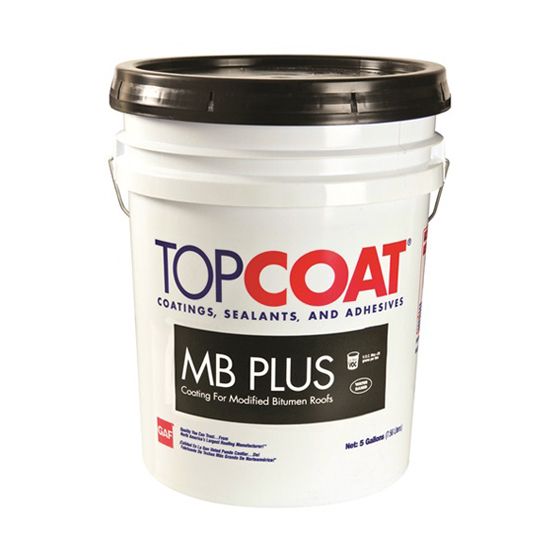 GAF TOPCOAT&reg; MB Plus Liquid Membrane 5 Gallon Pail White