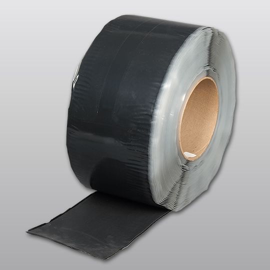 Carlisle SynTec 88 mil 6" x 100' Sure-Seal&reg; EPDM Pressure-Sensitive Cured Cover Strip Black