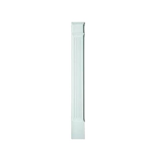 Fypon Molded Millwork 7" x 90" Economy Fluted Pilaster Molded with Plinth